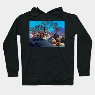 Maxfield Parrish Early Morning First Snow Windsor Vermont Art Print Neo-Classical Hoodie